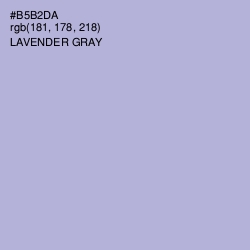 #B5B2DA - Lavender Gray Color Image